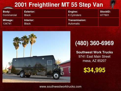 2001 Freightliner MT 55 Step Van - cars & trucks - by dealer -... for sale in mesa, TX