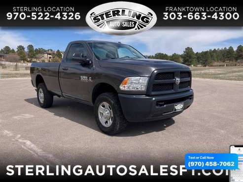 2017 RAM 3500 Tradesman 4x4 Reg Cab 8 Box - CALL/TEXT TODAY! - cars for sale in Sterling, CO