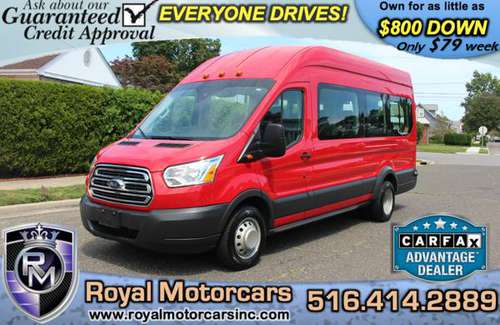 2015 FORD TRANSIT T350 XLT HIGH TOP EXT 15 PASS VAN WE FINANCE ALL!!! for sale in Uniondale, NY