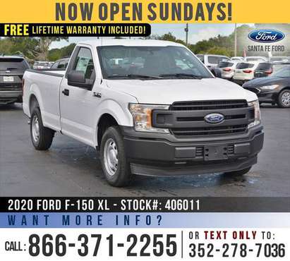 *** 2020 FORD F150 XL *** SAVE Over $4,000 off MSRP! - cars & trucks... for sale in Alachua, GA
