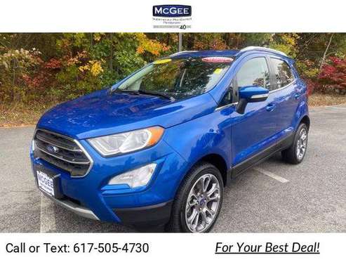 2019 Ford EcoSport Titanium suv Blue - cars & trucks - by dealer -... for sale in Pembroke, MA