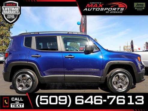 $284/mo - 2018 Jeep Renegade Sport 4x4 - LIFETIME WARRANTY! - cars &... for sale in Spokane, WA
