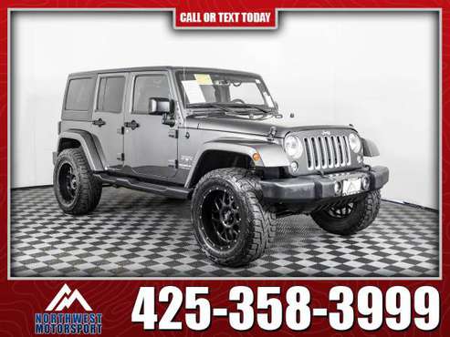 Lifted 2018 Jeep Wrangler Unlimited Sahara 4x4 for sale in Lynnwood, WA