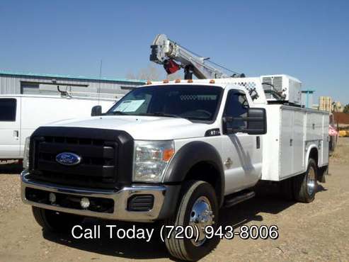 2011 Ford F-550 F550 2WD 11 Foot Service Body with 7500lb Crane for sale in Broomfield, CO