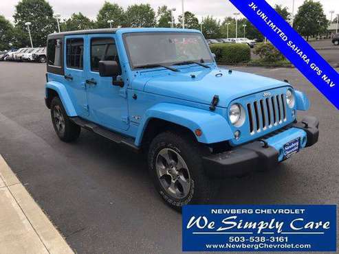 2018 Jeep Wrangler JK Unlimited Sahara WORK WITH ANY CREDIT! for sale in Newberg, OR