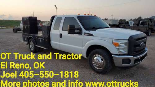 2012 Ford F-350 Ext Cab 9ft Skirted Flatbed 6.2L Gas F350 Dually RWD for sale in fort smith, AR
