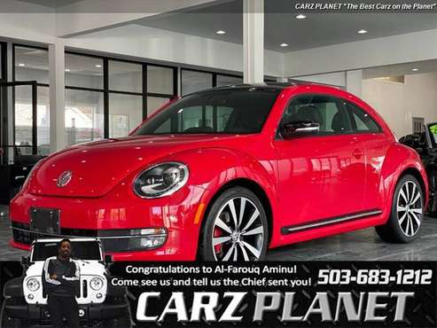 2013 Volkswagen Beetle-Classic Turbo PZEV 36K MI NAV RED/BLACK SEATS... for sale in Gladstone, OR