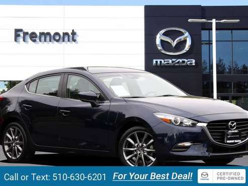 2018 Mazda Mazda3 Touring Sedan sedan Deep Crystal Blue Mica - cars for sale in Newark, CA