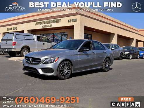 2016 Mercedes-Benz C 300 Sport with 34, 010 MILES! for sale in Palm Desert , CA