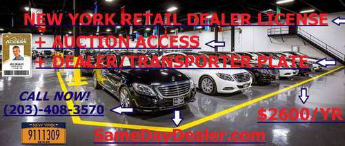 [LEGAL] DEALER PLATE + AUCTION ACCESS - REPUTABLE NY & CT DEALER -... for sale in Fairfield, NY