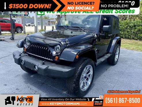 382/mo - 2013 Jeep Wrangler Sahara - - by dealer for sale in West Palm Beach, FL
