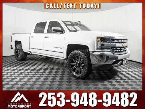 Lifted 2016 *Chevrolet Silverado* 1500 LTZ 4x4 - cars & trucks - by... for sale in PUYALLUP, WA
