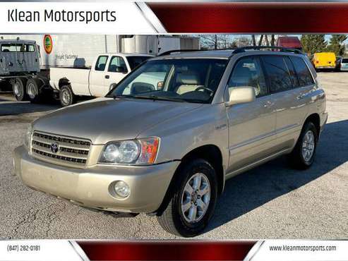 2001 TOYOTA HIGHLANDER LEATHER KEYLESS ENTRY ALLOY GOOD TIRES 016837... for sale in Skokie, IL