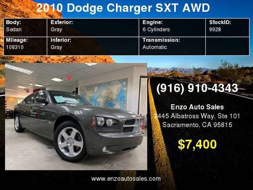 2010 Dodge Charger 4dr Sdn SXT AWD for sale in Sacramento , CA