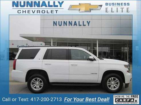 2019 Chevy Chevrolet Tahoe LT suv Summit White - cars & trucks - by... for sale in Bentonville, MO