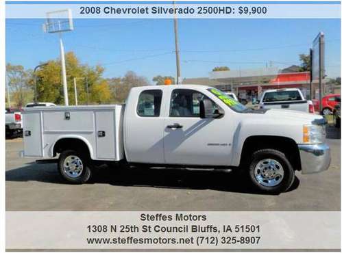 2008 Chevrolet 2500 Ext Cab Utility 4x4 for sale in Council Bluffs, NE