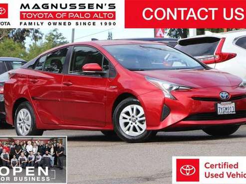 2017 Toyota Prius Two hatchback Red - - by dealer for sale in Palo Alto, CA