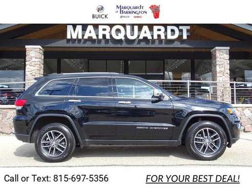 2018 Jeep Grand Cherokee Limited 4x4 hatchback Diamond Black Crystal for sale in Barrington, IL