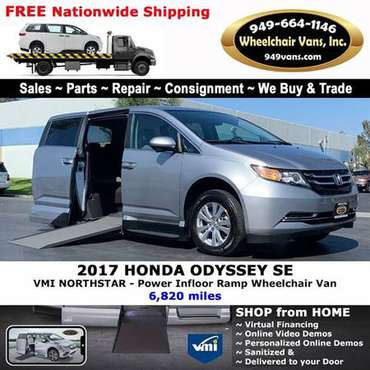 2017 Honda Odyssey SE Wheelchair Van VMI Northstar - Power Infloor -... for sale in Laguna Hills, CA