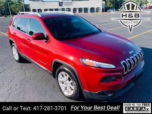 2014 Jeep Cherokee Latitude 4dr SUV suv Red for sale in Fayetteville, AR
