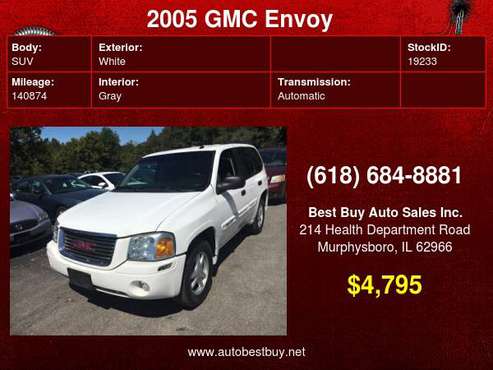 2005 GMC Envoy SLE 4dr SUV Call for Steve or Dean - cars & trucks -... for sale in Murphysboro, IL
