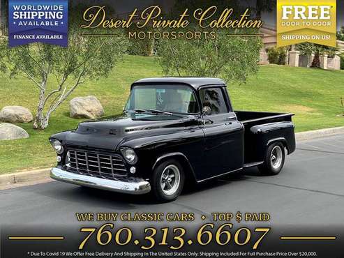 1955 Chevrolet 3100 short bed step side AC Resto Mod Pickup LOADED for sale in NC