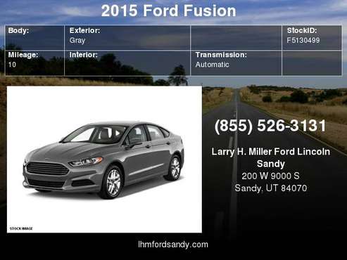 2015 Ford Fusion SE Schedule a test drive today! for sale in Sandy, UT