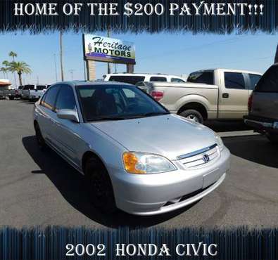 2002 Honda Civic BUILT FOR A LIFETIME!!! 44 MPG!!- Closeout Sale! -... for sale in Casa Grande, AZ
