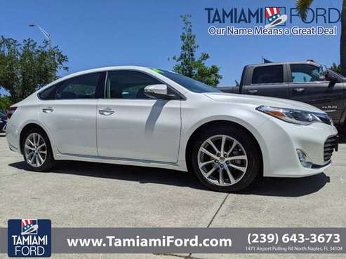 2014 Toyota Avalon Blizzard Pearl SAVE NOW! - - by for sale in Naples, FL