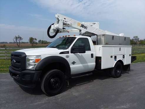 2012 Ford F550 42 Altec AT37G 4x4 Automatic Diesel Bucket Truck for sale in Gilberts, KS