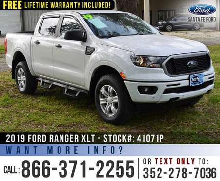 19 Ford Ranger XLT SYNC, FordPass Connect, Camera - cars & for sale in Alachua, FL