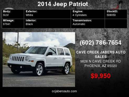 2014 Jeep Patriot FWD 4dr High Altitude for sale in Phoenix, AZ