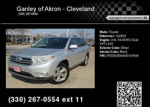 2013 Toyota Highlander Limited - - by dealer - vehicle for sale in Akron, OH