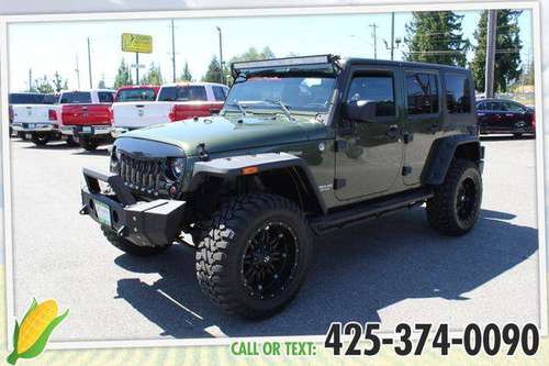 2007 Jeep Wrangler Unlimited Hardtop Sahara Lifted 35s - GET APPROVED for sale in Everett, WA
