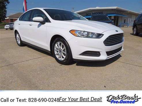 2015 Ford Fusion 4dr Sdn S FWD hatchback White - cars & trucks - by... for sale in Lyman, NC