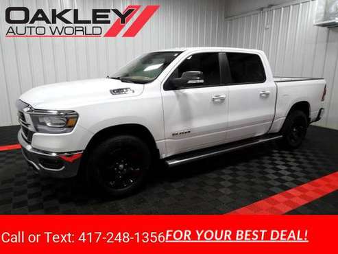 2019 RAM 1500 Big Horn/Lone Star 4WD Crew Cab pickup White - cars &... for sale in Branson West, MO
