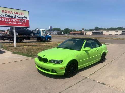 2004 BMW 330CI convertible Only 130K Miles M3 rims Lime green for sale in Osseo, MN