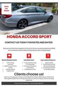 2019 Honda Accord Sport For Rent for sale in Kailua-Kona, HI