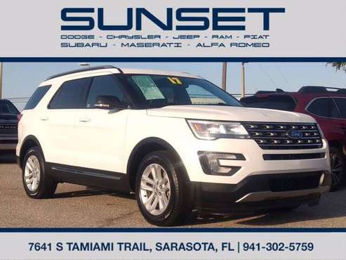 2017 Ford Explorer XLT GPS 3RD Row Extra Clean CarFax Certified! for sale in Sarasota, FL