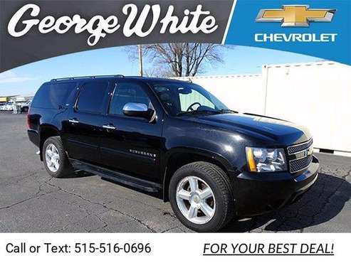 2008 Chevy Chevrolet Suburban LT w/3LT suv Black for sale in Ames, IA