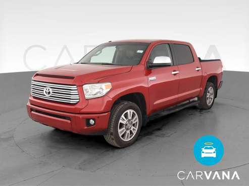 2014 Toyota Tundra CrewMax Platinum Pickup 4D 5 1/2 ft pickup Red for sale in Fort Myers, FL
