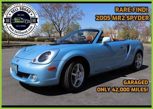 RARE with Low Miles! 2005 Toyota MR2 Spyder Convertible 2D - cars & for sale in Folsom, CA