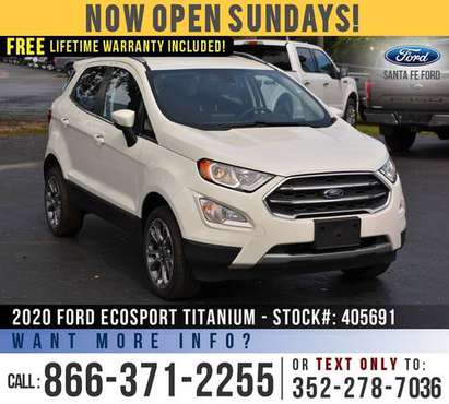 *** 2020 FORD ECOSPORT TITANIUM *** SAVE Over $5,000 off MSRP! -... for sale in Alachua, FL
