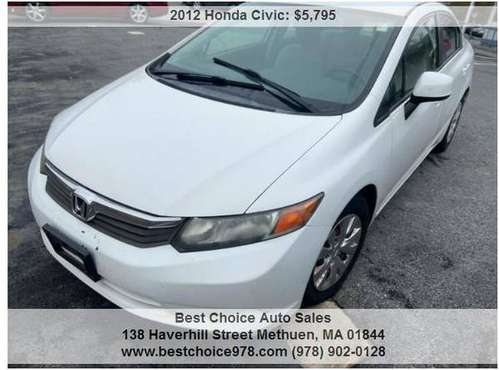 2012 Honda Civic LX 4dr Sedan - - by dealer - vehicle for sale in Methuen, MA
