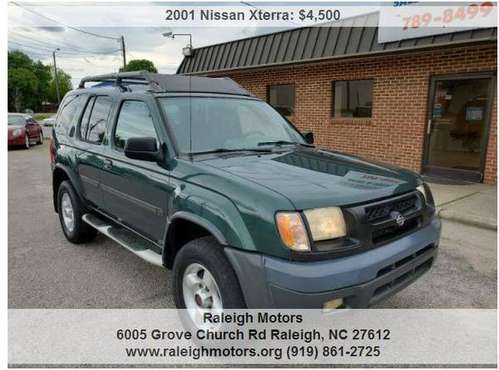 2001 Nissan Xterra 4WD 5-Speed Manual 178, 867 Miles Green - cars & for sale in Raleigh, NC