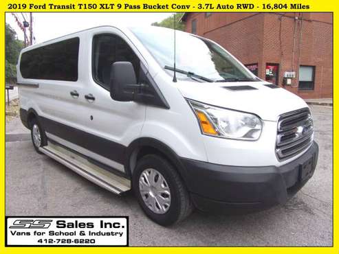 2019 Ford Transit T150 XLT 9 Pass Conv Van 3.7L 16,804 Miles Low... for sale in Allison Park, PA