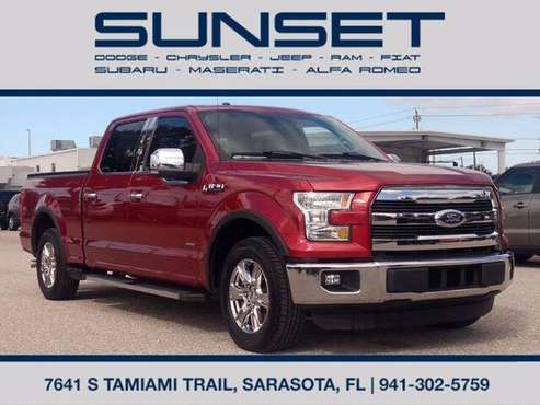 2015 Ford F-150 Super Crew Leather LOADED CarFax Cert! - cars &... for sale in Sarasota, FL