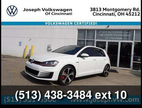 2016 Volkswagen VW Golf GTI Autobahn w/Performance Pkg - cars &... for sale in Cincinnati, OH
