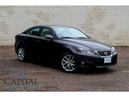 Beautiful Lexus with Low Miles! '12 IS350 AWD w/Nav, Climate Seats! for sale in Eau Claire, WI
