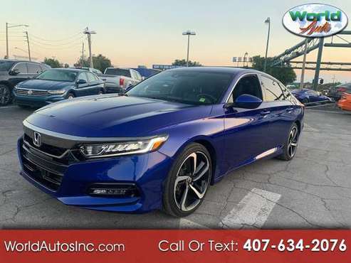 2018 Honda Accord Sport 2.0T 10A $800 DOWN $109/WEEKLY - cars &... for sale in Orlando, FL